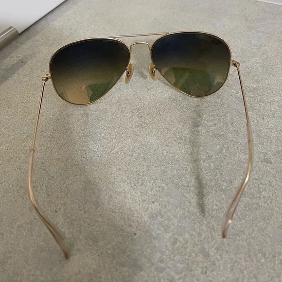 Ray-Ban Gold Aviator Sunglasses with Pink Lenses - Picture 5 of 8
